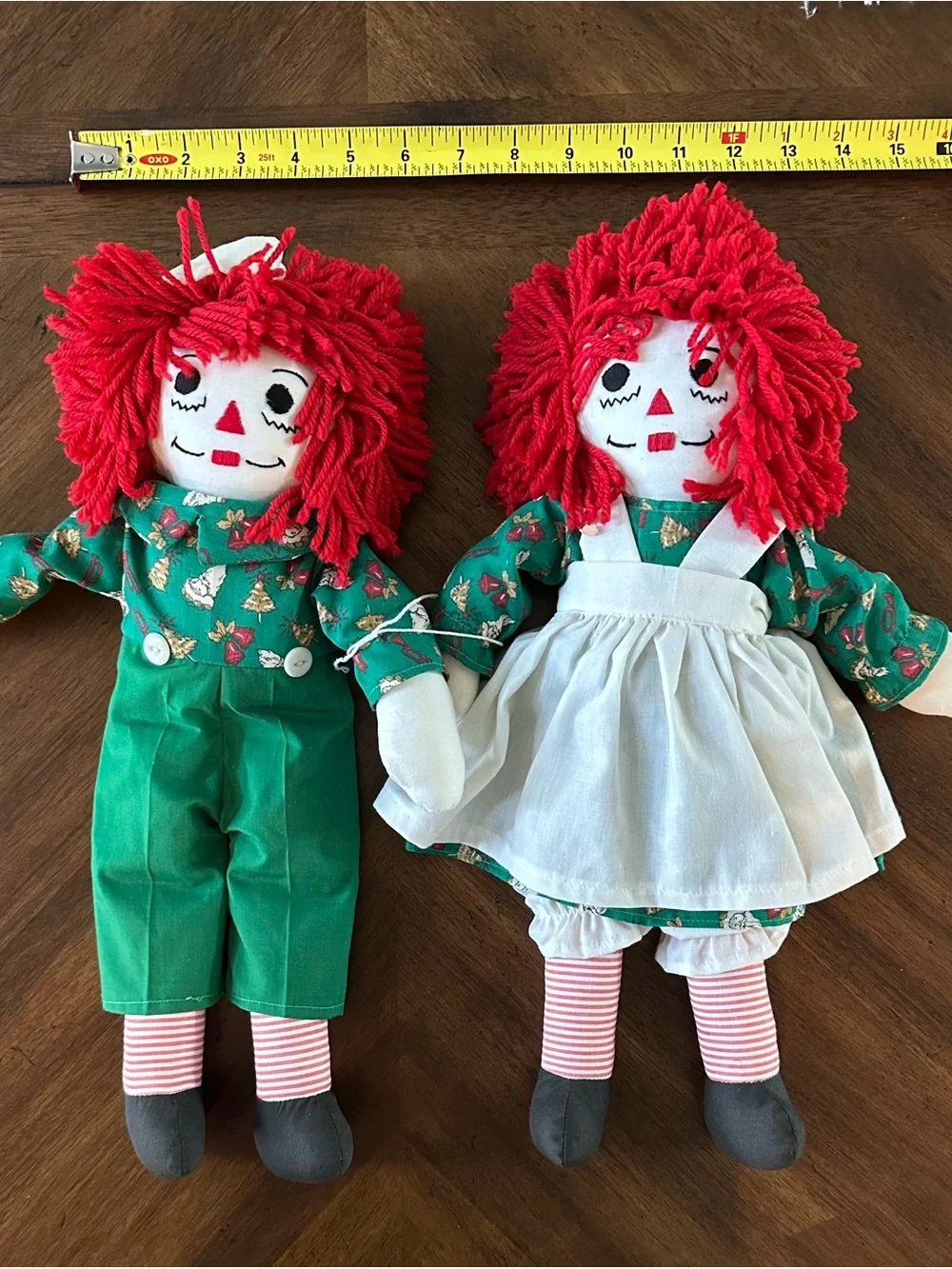 Vintage - Excellent Condition - Hasbro   Raggedy Ann & Andy Dolls